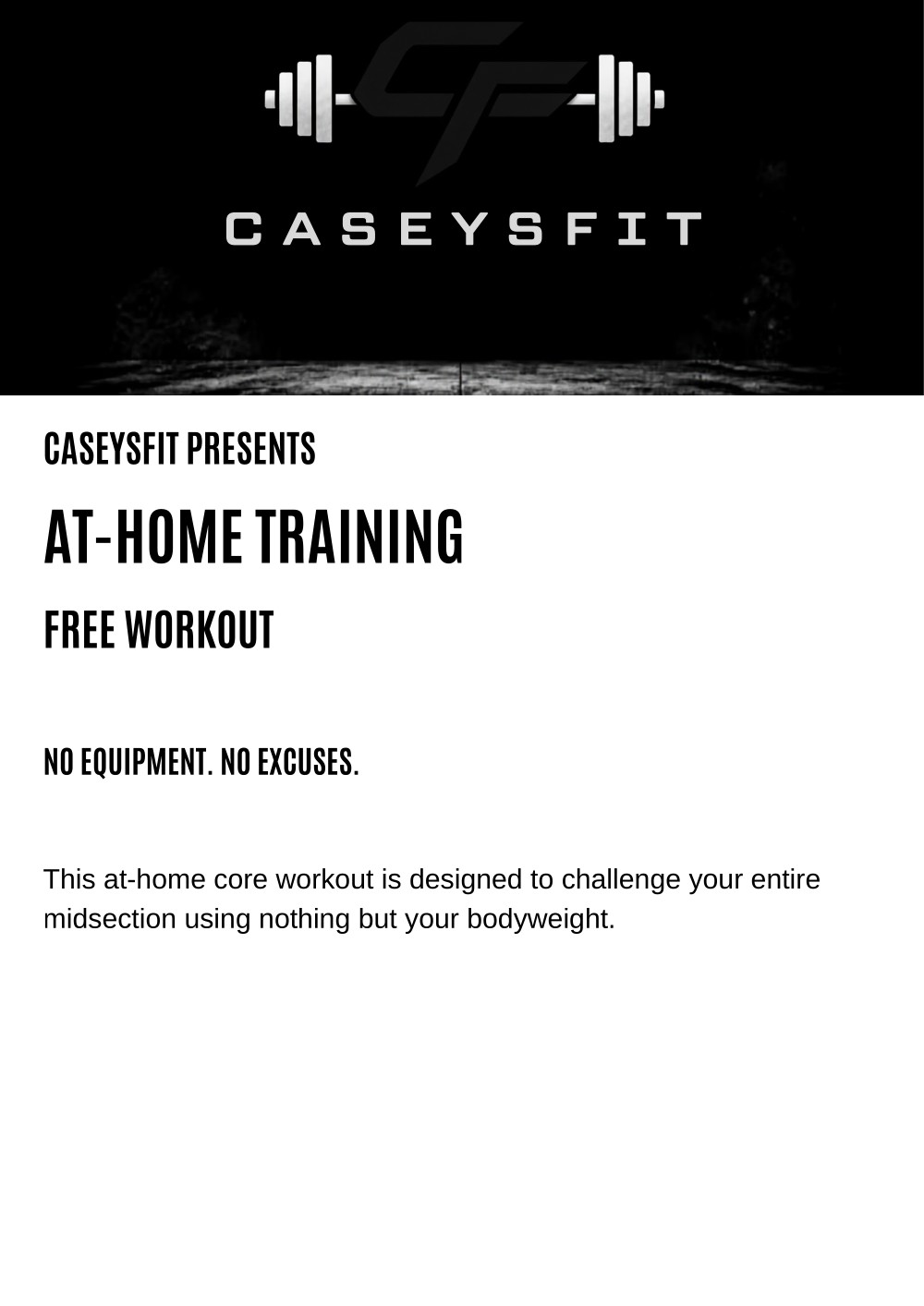 CASEYSFIT The Core Workout PDF cover